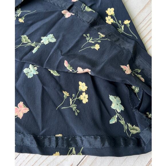 Jones New York Petite Women's Long Skirt Real 100% Silk - Picture 10 of 11